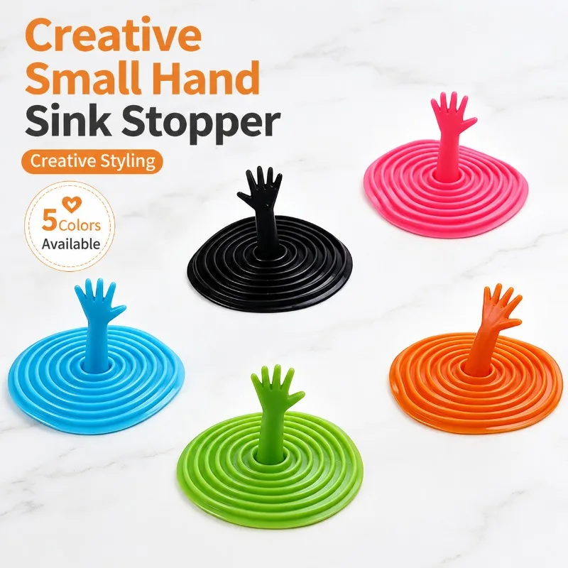 Creative Small Palm Sink Stopper Bathroom Floor Drain Odor Proof Bug Proof Drain Plug