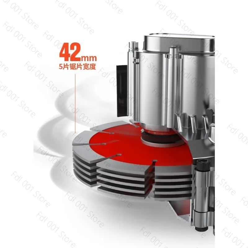 Electric Wall Chaser Concrete Wall Slotting Grooving Machine Industrial   Concrete Marble Brick Wall Slot Cutter