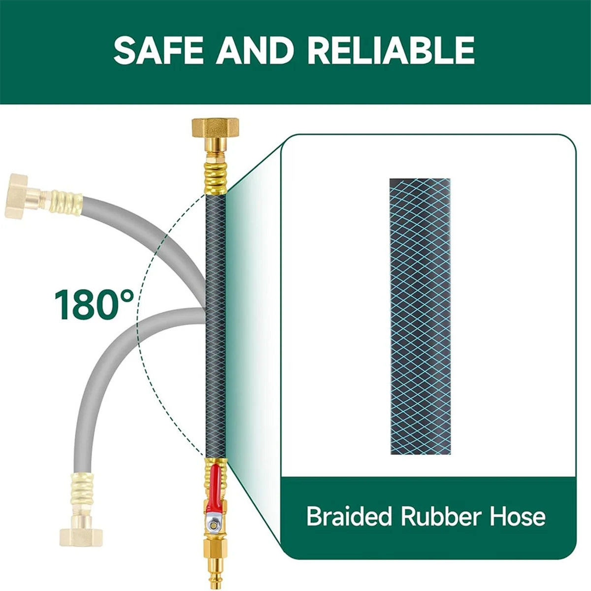 RV Winterizing Kit, RV Water Blowout,Air Compressor Quick Connect Plug to 3/4inch Hose Blowout Adapter with Valve G