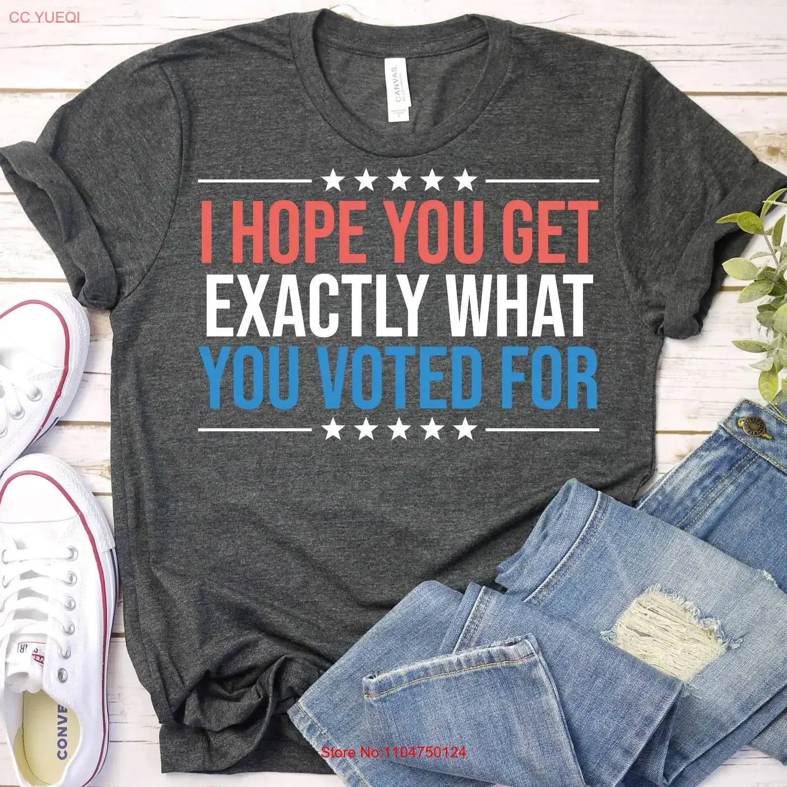 Espero que obtenga exactamente lo que votaron: camiseta sarcástica con la frase «Incremento de impuestos por inflación», política, votación, demócrata, liberal, vintage