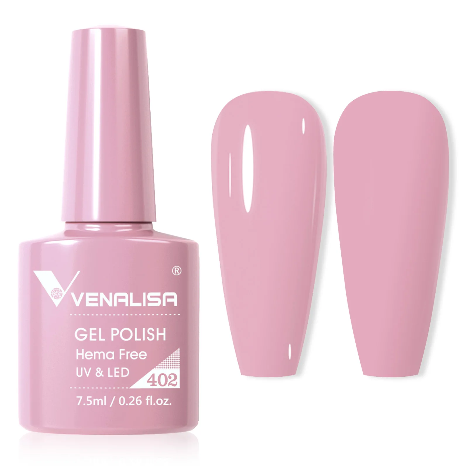 VENALISA Nail Gel Polish 7.5ml TPO/HEMA FREE Christmas Red Sparkle Sequin  Color Gel Semi Permanent Soak Off UV LED Gel Polish