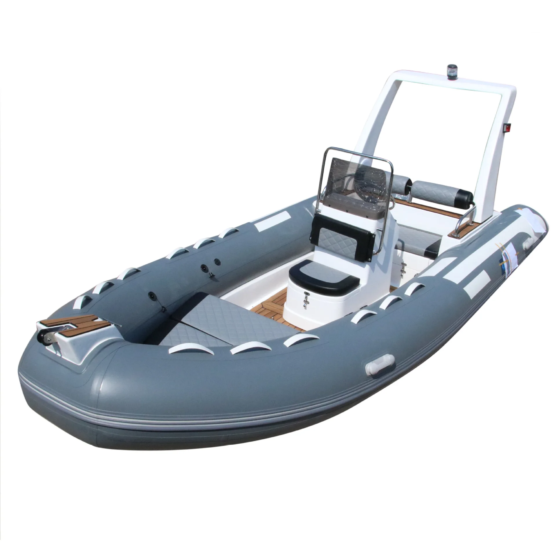 Airo 4.8 m Heavy Duty PVC Hypalon Rowing Rib Boat Assault Fiberglass Inflatable Boat