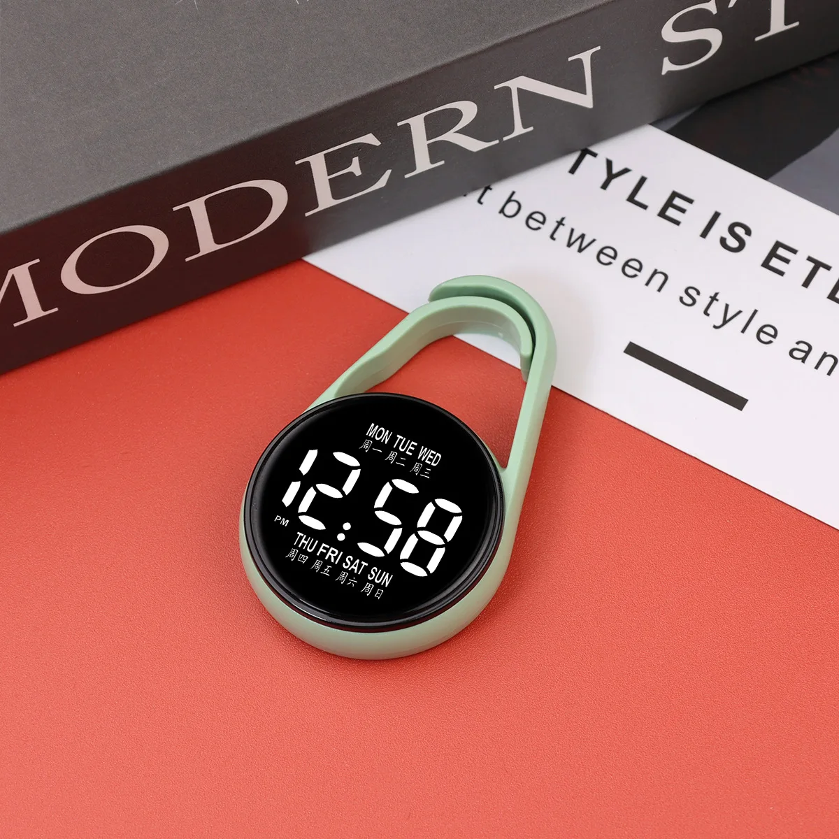 

Creative and fashionable student pendant watch, simple night light mini electronic watch, hanging watch, portable pocket watch