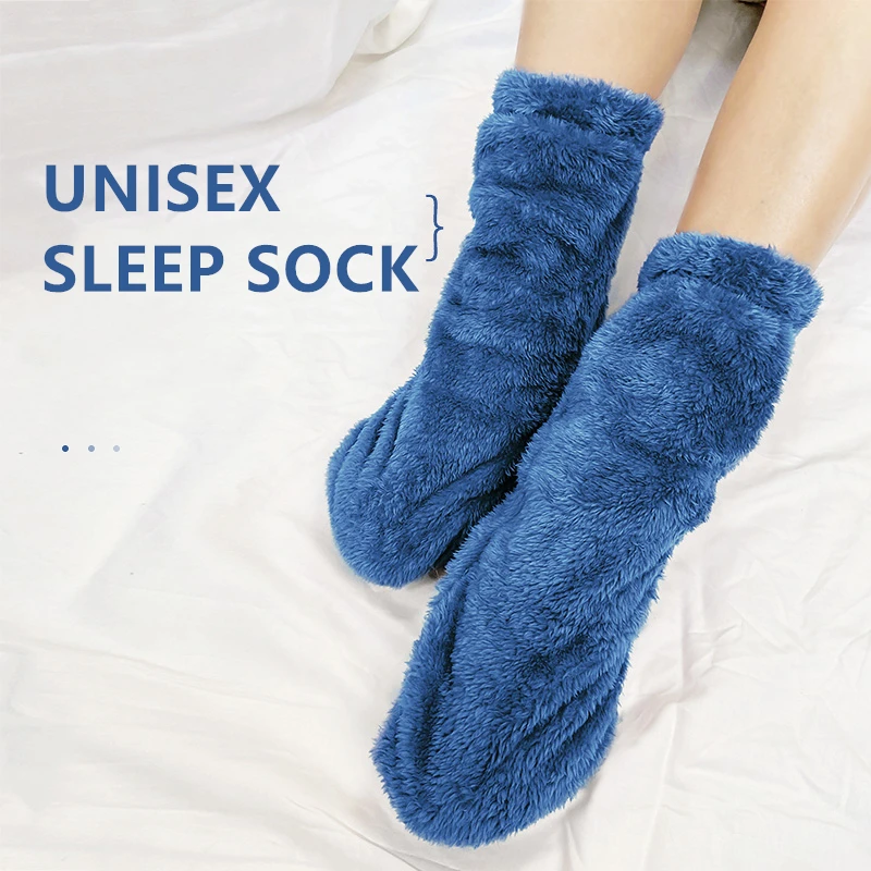 Winter Sleep Socks  Thermal Warm Plush Socks  Fleece Floor Socks   Women's Socks  Men's Tube Socks Bedroom Slipper