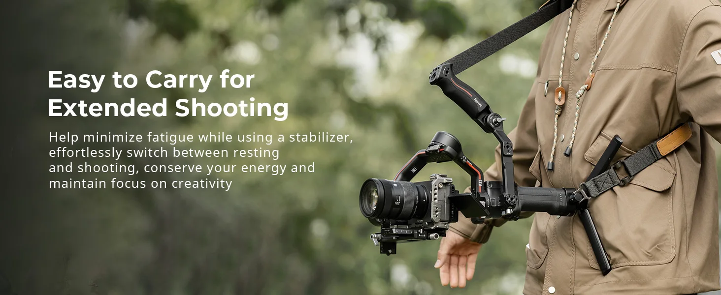 SmallRig Schultergurt für DJI Stabilisatoren Schwarz für DJI Gimbals für DJI RS 4/RS 3 Pro /RS4 Pro/RS 4 Mini/RS 3 Mini /RS2 5362 – Detail 3