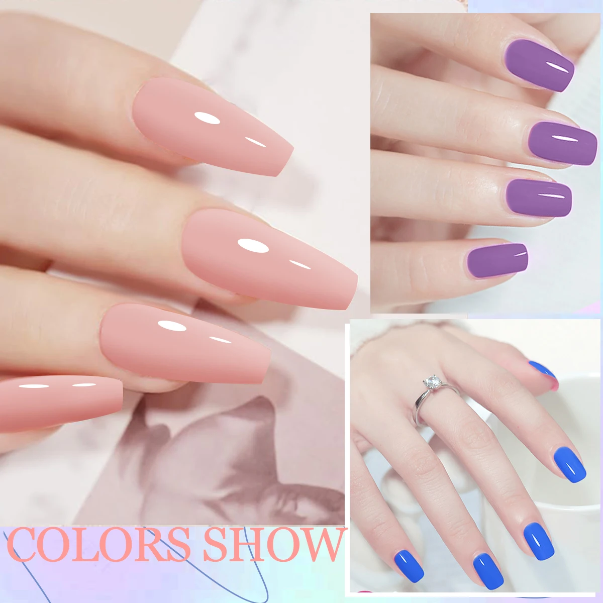 Il set di smalti per unghie gel da 12 pezzi da 8 ml include smalto per unghie gel nudo rosso rosa LED per la casa salone di nail art abbinamenti di colori fai da te rimovibili