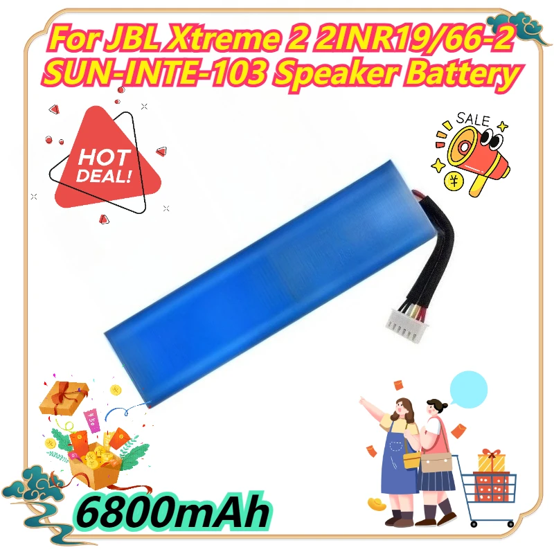 

6800mAh For JBL Xtreme 2 2INR19/66-2 SUN-INTE-103 Speaker Battery