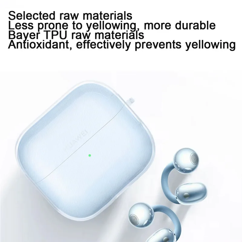 Transparent Soft Case For Huawei FreeClip 2 Clip-On Earphones Protective Case Bluetooth Earphone Cover For FreeBuds 6i Pro5 SE4 view 5
