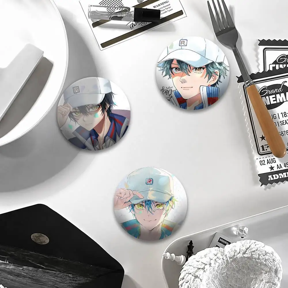 Prince of Tennis Ryoma Echizen Badges Creative Tinplate Button PinsBrooch Badge Clothes Backpack