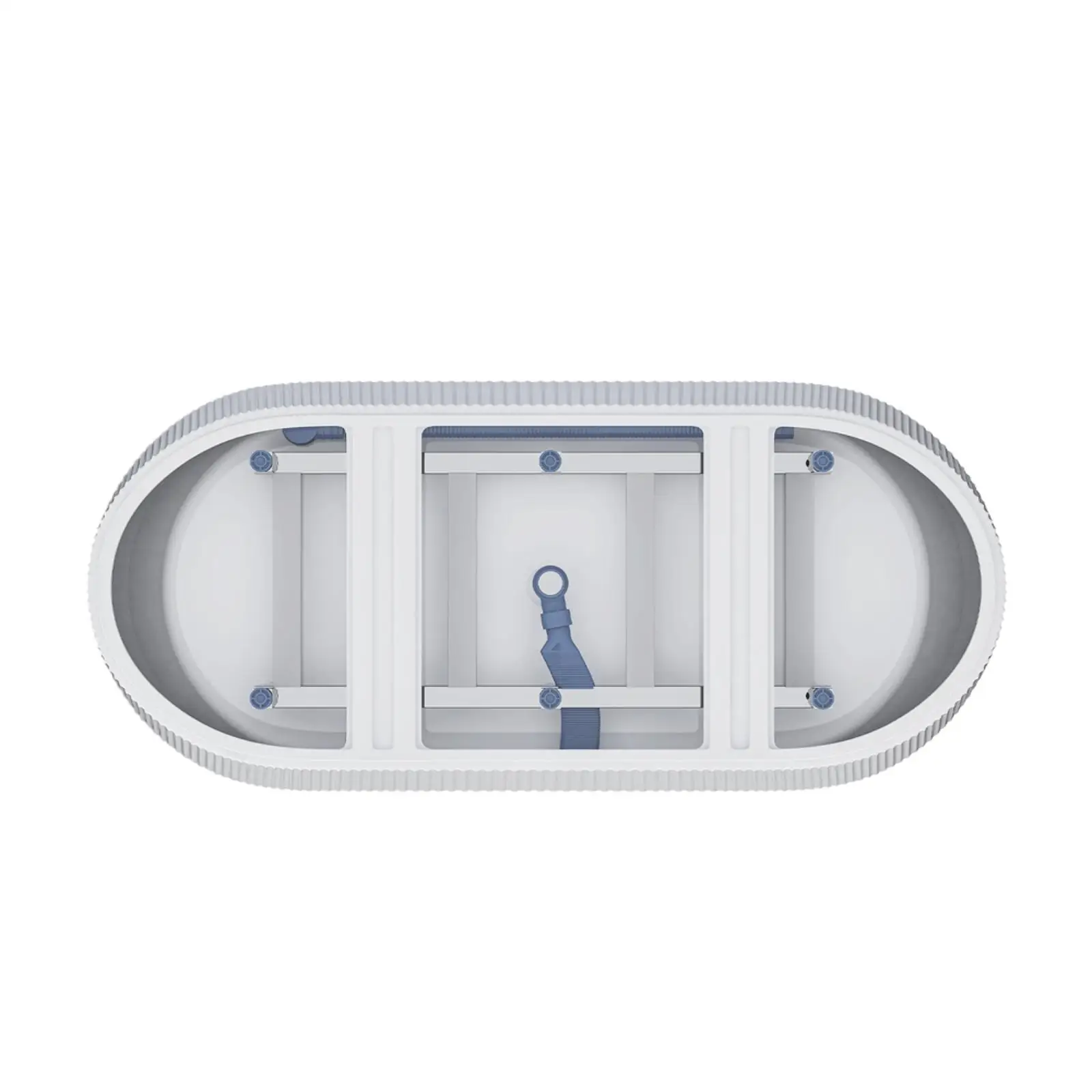 

Отдельностоящая акриловая ванна с глянцевым белым покрытием, эргономичная глубокая ванна для роскошного расслабления в ванной комнате