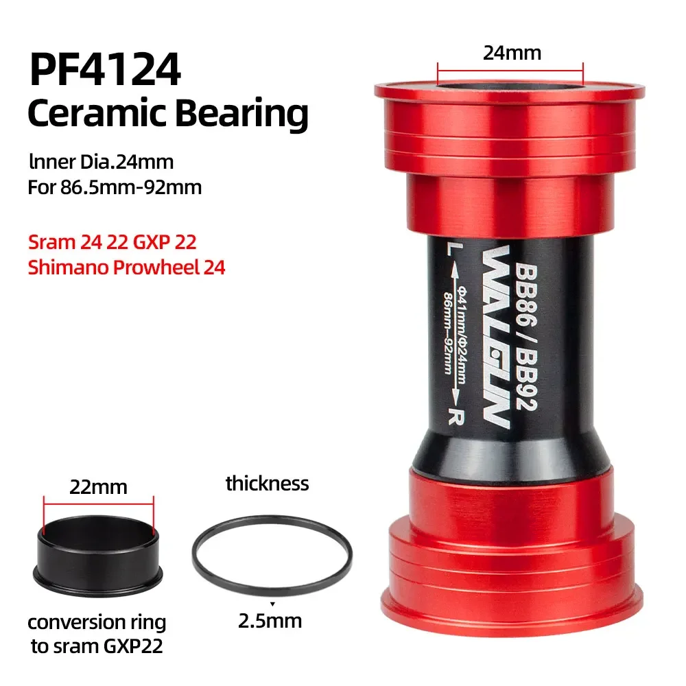 BB86 BB92 Press Fit Fiets Trapas Keramische BB MTB Road PF4124 PF4130 PF41 41mm 24mm 30mm 29mm Shell fiets Crank Onderdelen