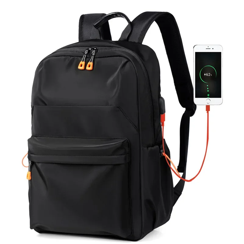 New Fashion Oxford Fabric Student School Bag Large Capacity Travel Backpack USB Computer Bag