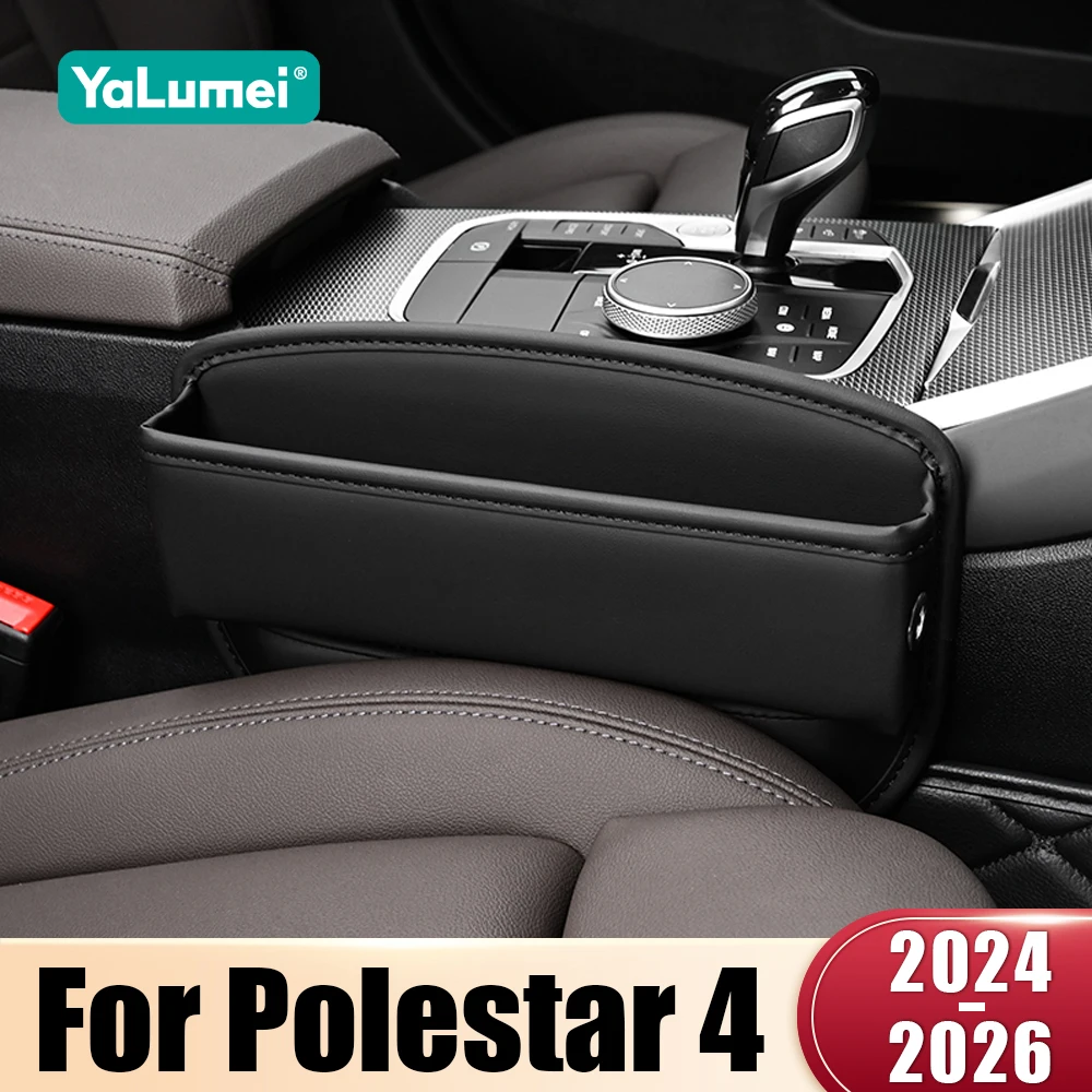 Für Polestar 4 2024 2025 2026 EV Autositz Spalt Aufbewahrungsbox Abdeckung Tasche Tasse Telefon Halter Tablett Organizer Zubehör