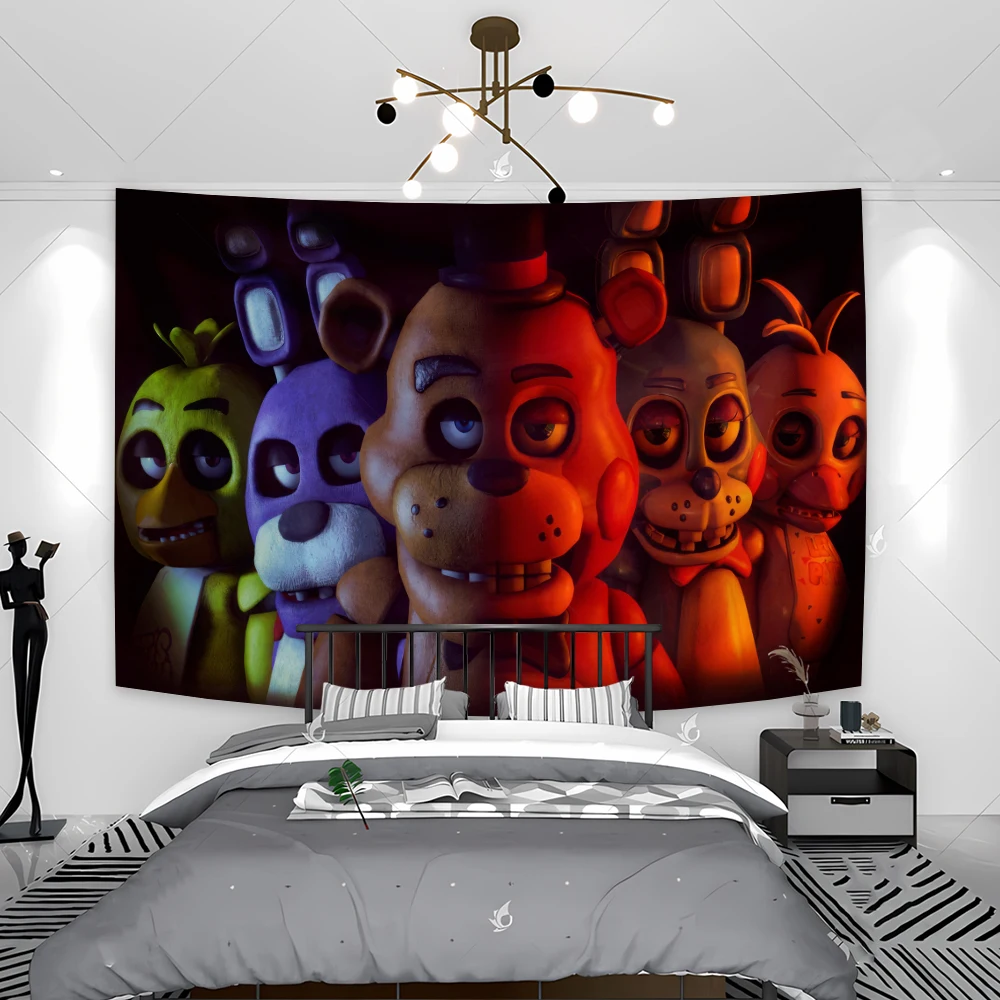 40x60 Five Nights Tapestry At Freddy's Decorate Home Animated Tapestries Flags On The Wall