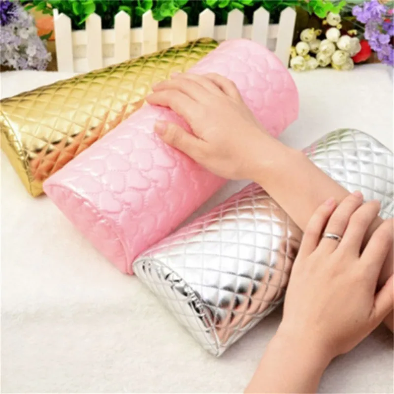 

1PC PU Leather Sponge Arm Rest Love Heart Design Nail Pillow Professional Hand Cushion Holder Soft Manicure Art Beauty Supplies