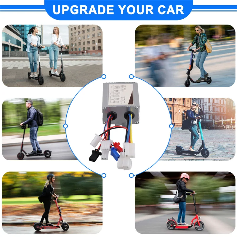 

A51Q-электрический велосипед, матовый контроллер, 24 В, 350 Вт, контроллер электрического скутера, щетка, регулятор скорости двигателя постоянного тока