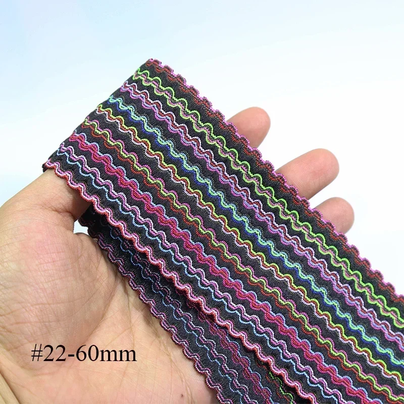 2/3/5M 50mm Farbige Jacquard Elastische Band Band Kleidung Rock Hose Taille Gürtel Bindung gummibänder DIY Nähen Zubehör