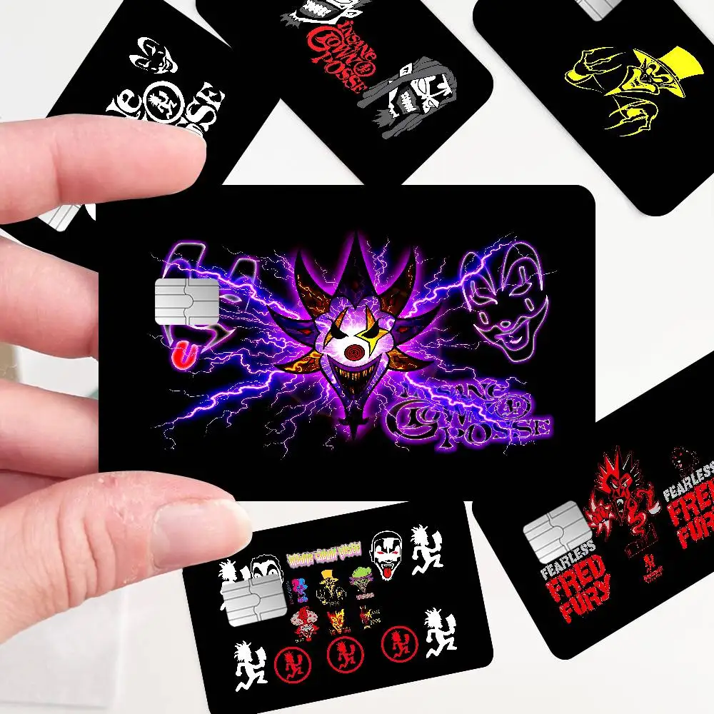 Band I-Insane C-Clown P-Posse Fashion Matte Gold Silver Black Matte Film Skin Sticker Tape for Bank Credit Debit Card
