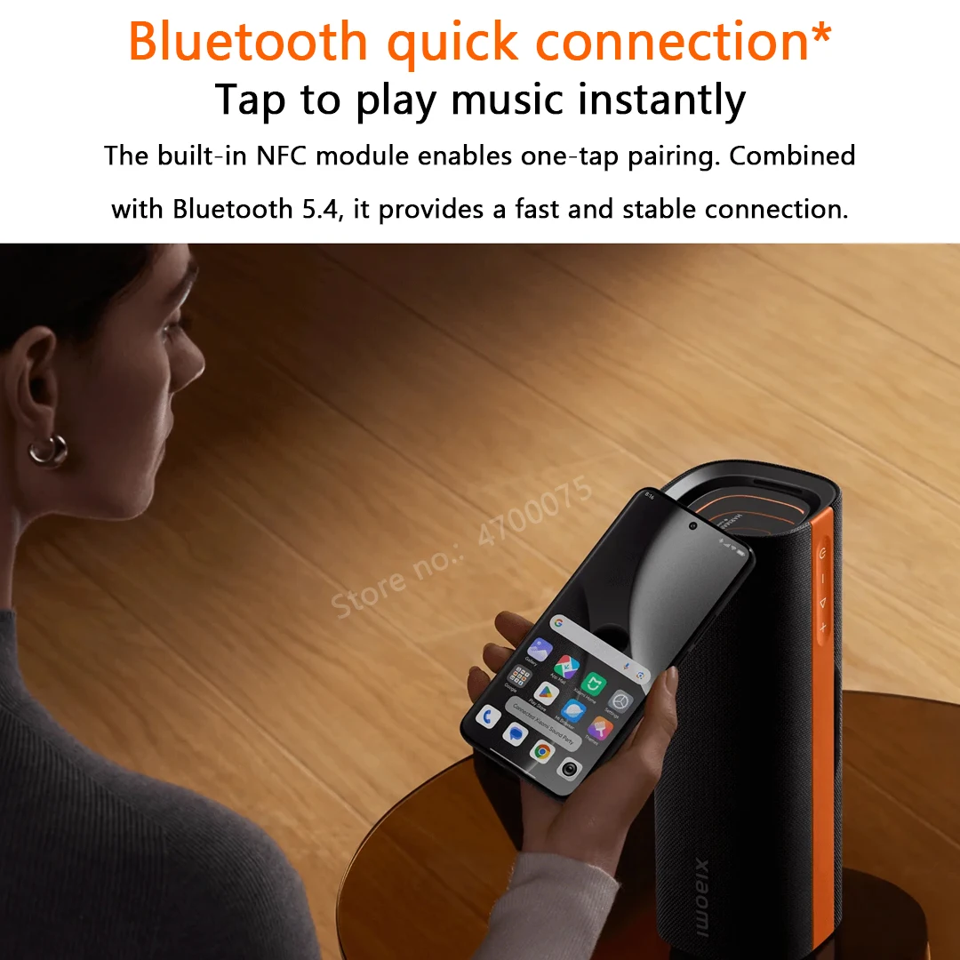 الإصدار العالمي من Xiaomi Sound Party TWS ستيريو كومبو Harman AudioEFX 50 واط بلوتوث 5.4 IP67 5200 مللي أمبير بطارية مكبر صوت محمول ميكروفون #3