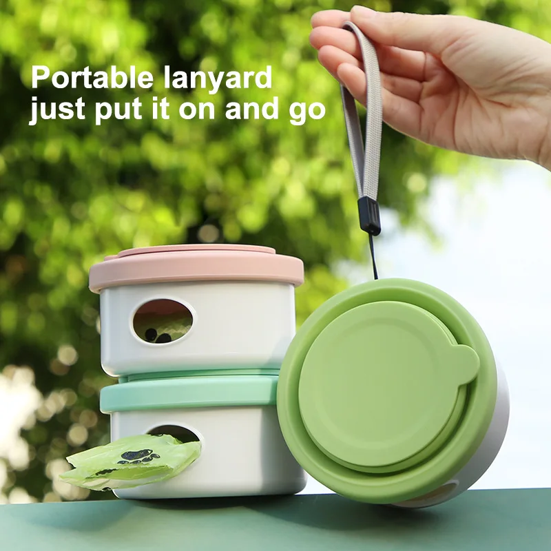 Portable Dog Feeder Combination Case Folding Pet Bowl Food Grade Silicone Walk The Dog Feeder Water Bottle Pet Accessories