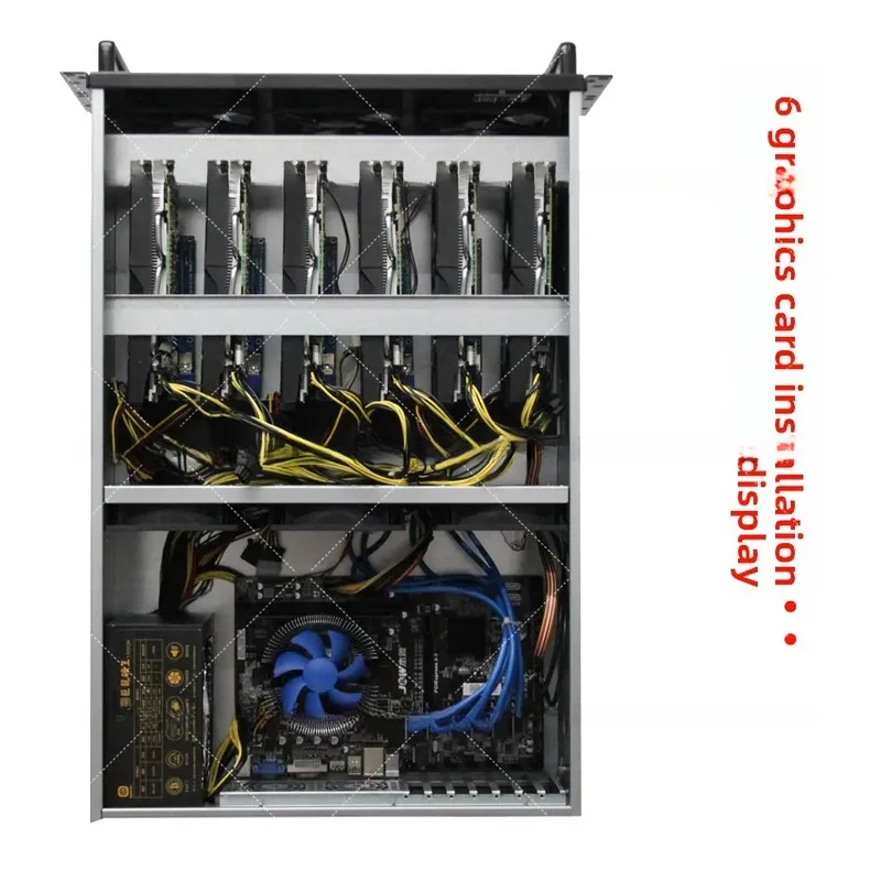 4U Multi- Chassis 6/8 Graphics Card IDC Room Rack Server GPU Industrial Control Computer Violent Fan