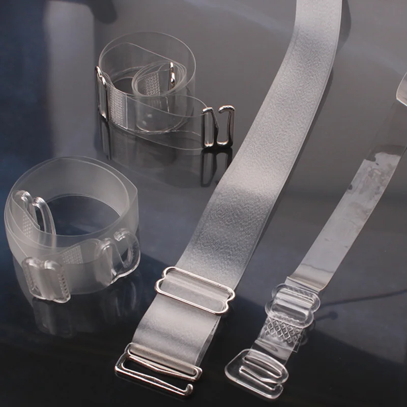 Non Slip Bras  Buckle Clear Bra Straps Transparent Strap For Bra Underwear Accessories For Women
