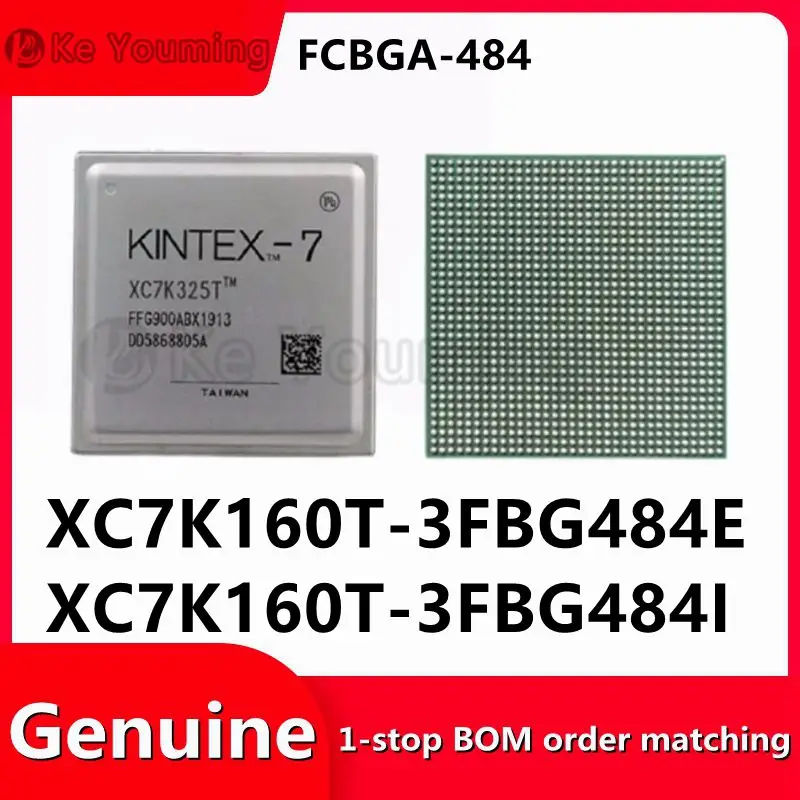 Integrated Circuit IC for Gate Array, XC7K160T-3FBG484E, XC7K160T-3FBG484I, FCBGA-484, FPGA-Field, 1Pc