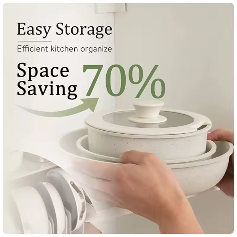 [도너 탈부착 손잡이 냄비 세트 이미지]