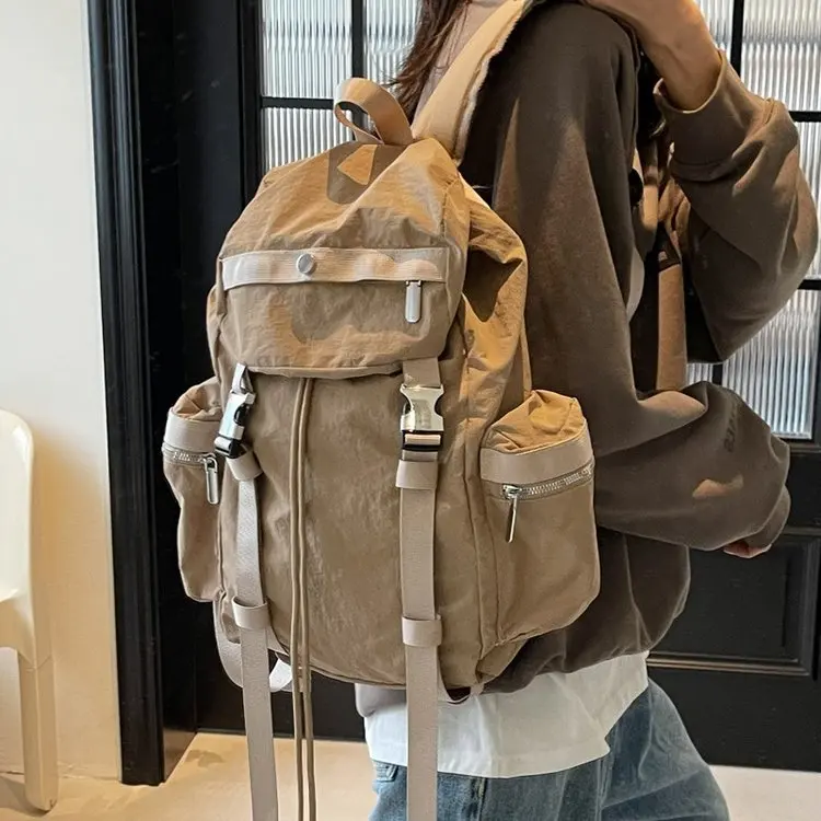 حقيبة ظهر نسائية من النايلون ذات سعة كبيرة حقائب مدرسية للمراهقات والبنات حقيبة كمبيوتر محمول حقيبة كتب حقيبة نهارية للسفر للسيدات #2