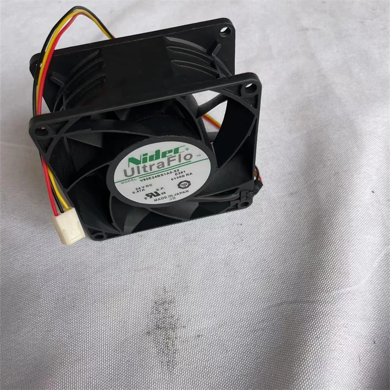 Ventilador de refrigeración de flujo axial, V80E24BS1A5-52, 8CM, 8038, 24V