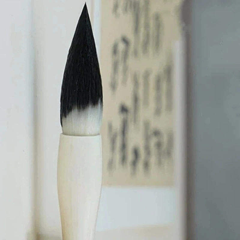 Mixed Hair Calligraphy Brush Set Ouyang Xun Regular Script Multiple Hair Writing Brush Yan Zhenqing Running Script Brush Pen