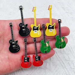 10Pcs Lovely Acrylic Musical Instrument Guitar Charms Violin Pendant for DIY Bracelet Necklace Handmade Jewelry Making Accessory