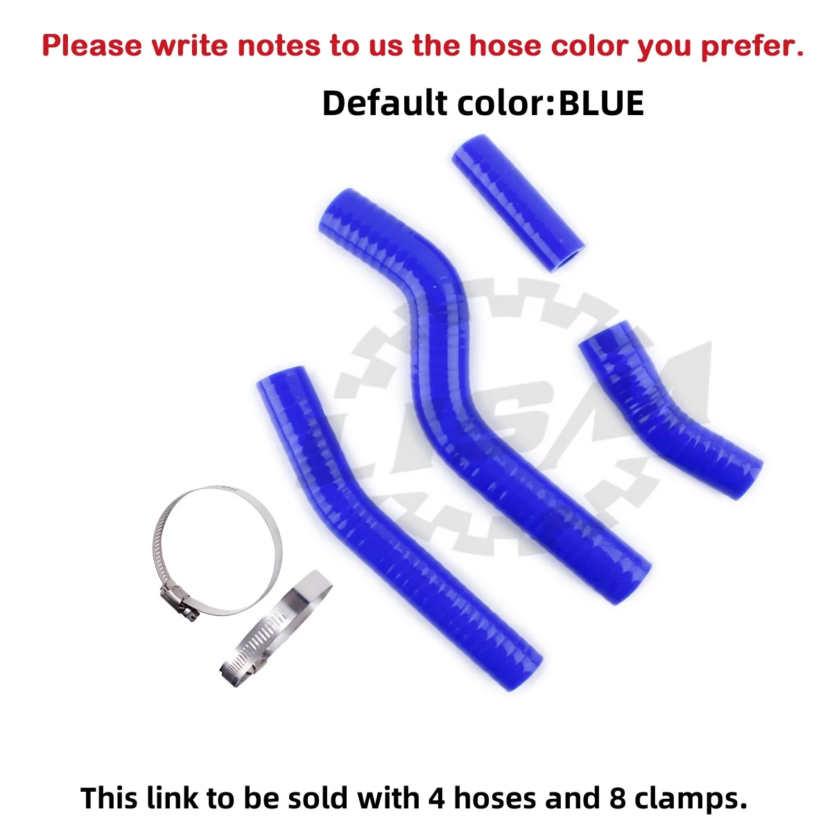 

4PCS For Yamaha YZF 450 2006-2009 2007 2008 WRF 450 2006-2011 Silicone Radiator Coolant Hose Kit Pipe Tube2007 2008 2009 2010