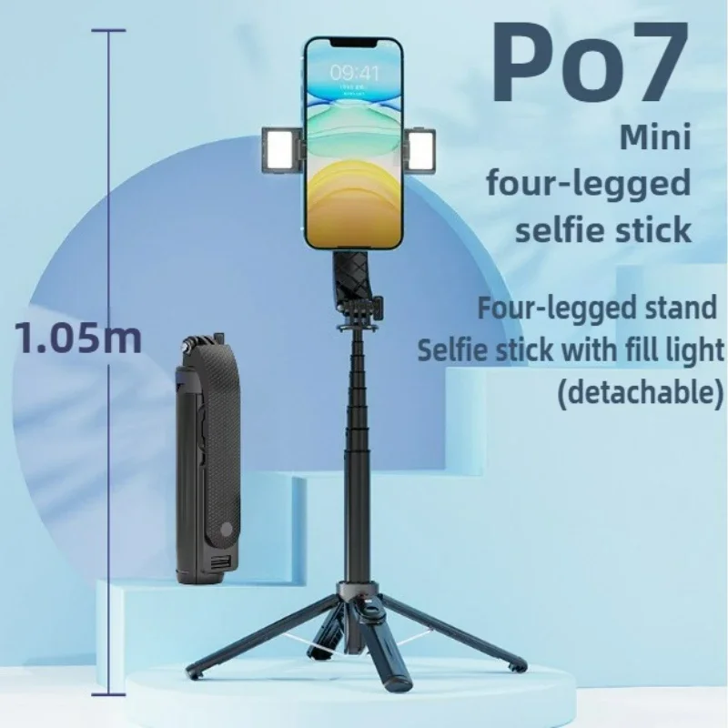 

P07 Smartphone Selfie Sticks 360 Degree Rotation Wireless Remote Control Tripod Aluminum Alloy Selfie Sticks