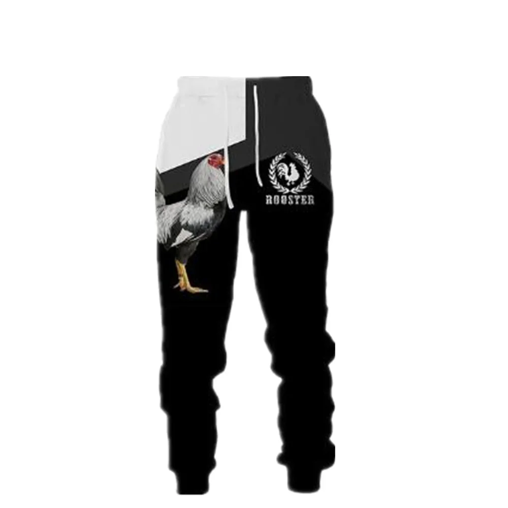 

Autumn Fashion Jogging Pants Cool Chicken Hunting Camo 3D Printed Men's Sports Pants Unisex Harajuku Street Leisure Sports Pants