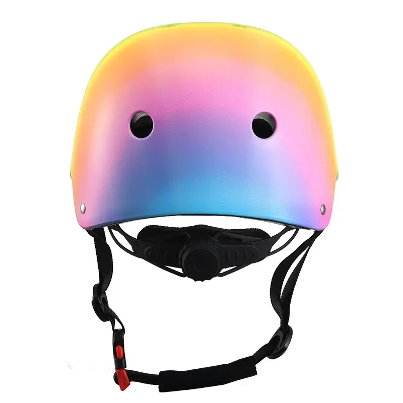 New 3-7 Years Children\'s Rainbow Cycling Bike Helmet Kids Self-balancing Bike Wheel Skateboard Skating Helmet Bicycle Helmet