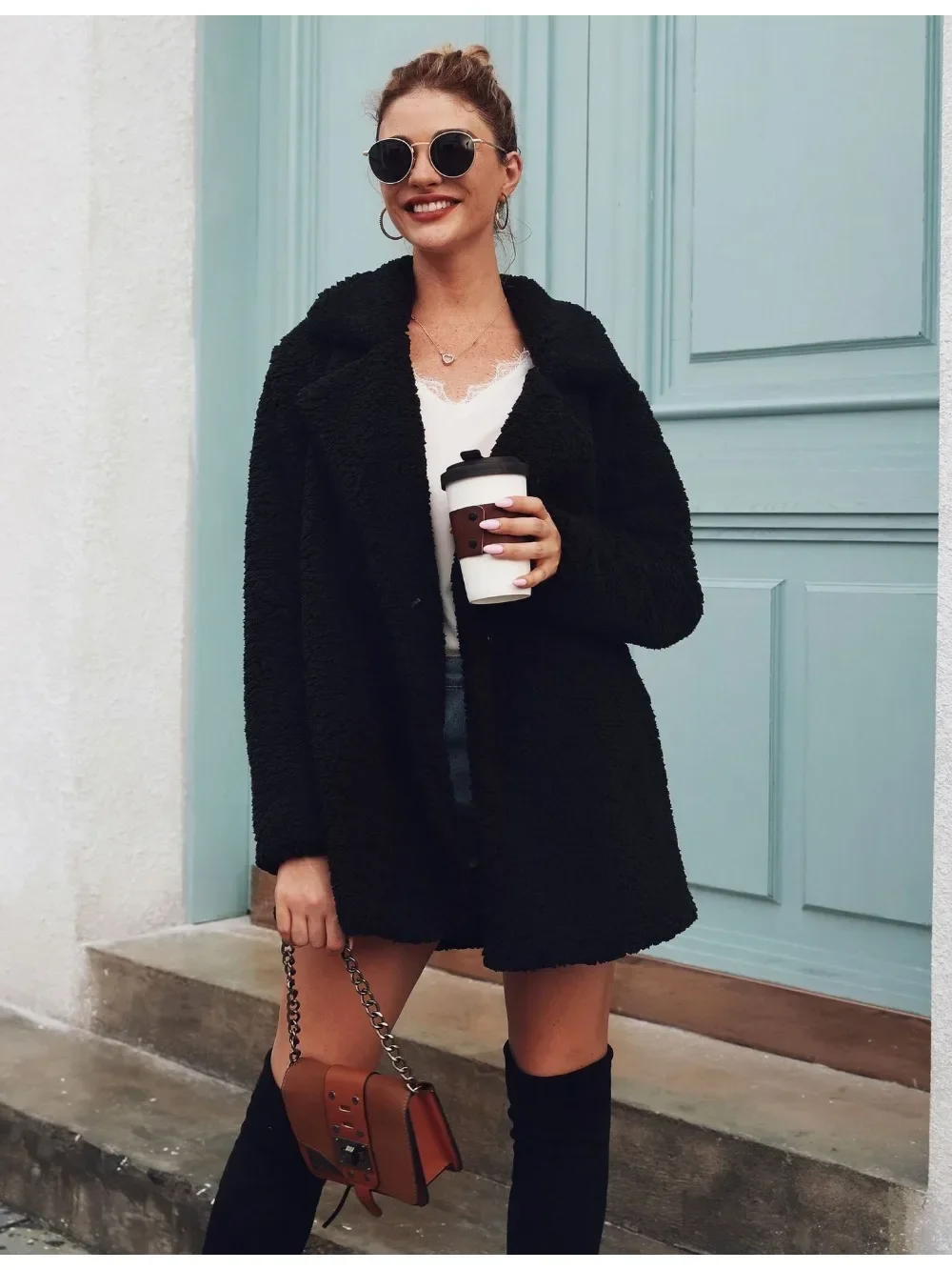 Frauen warme Kunst lamm Pelz Jacken Mäntel Winter Fleece Freizeit jacke Wind jacke Frauen dicke flauschige Luxus Bontjas Oberbekleidung