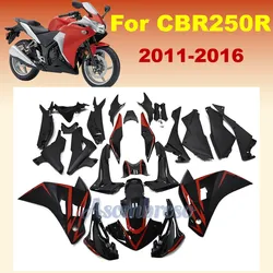 Full fit for Honda CBR250R 2011 2012 2013 2014 2015 2016 CBR 250R 11 12 13 16  Red black Fairing kit Bodywork Shell set