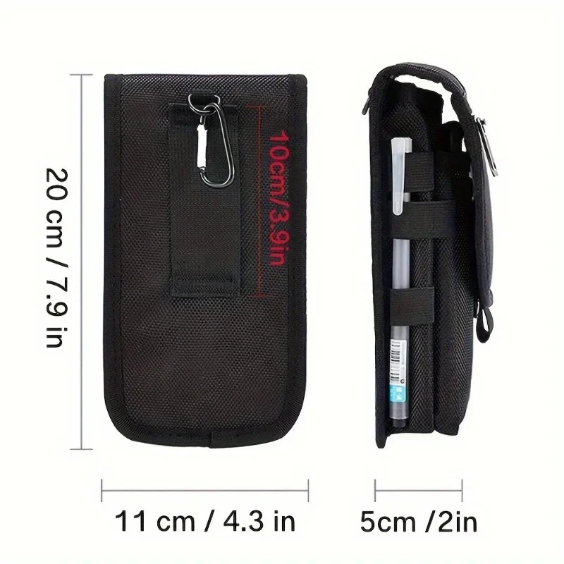 6.3 Inch Multi-Functional Mobile Phone Bag Oxford Fabric Pocket Cell Phone Belt Pouch Case Men's Outdoor Bag view 6