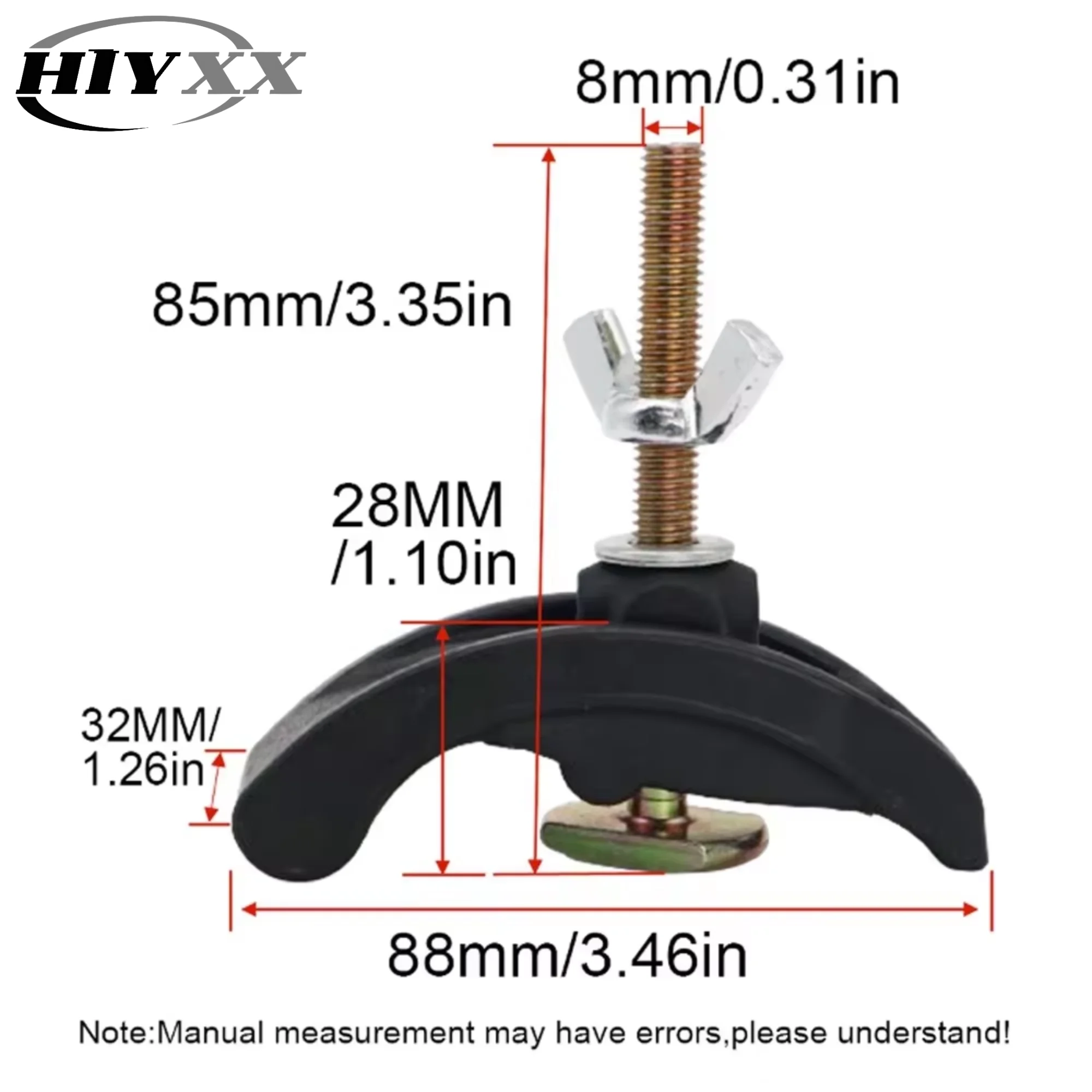85MM Bow Press Plate Sets CNC Engraving Machine Arcuate Pressure Plate Clamp Fixture for T-Slot Working Table