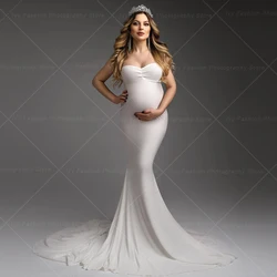 Maternity Dress For Baby Showers Off Shoulder Slim Fit Dress Photo Shoot Photography Dress For Women Clothes For Pregnant Women