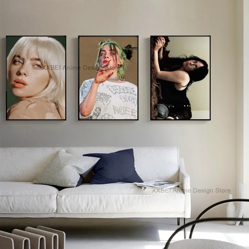 1PC Famous Singer B-Billie Poster High Quality Poster Paper Waterproof Home Living Room Bar Wall Decoration