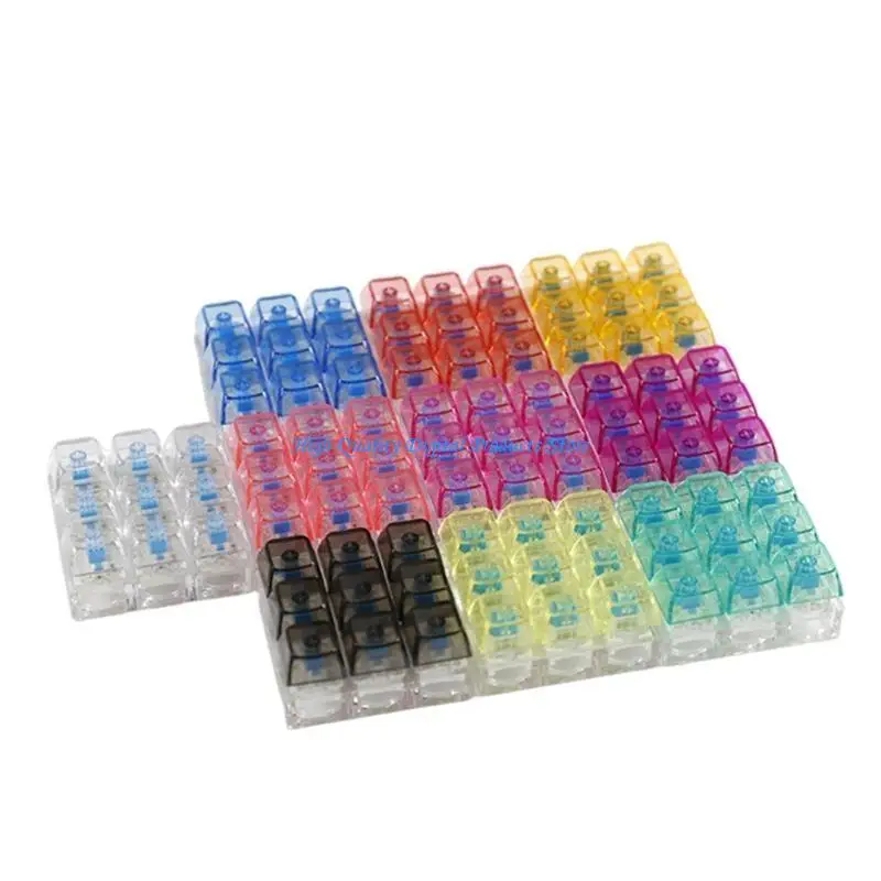 U2JE Transparent Colored Keyboard Switches Tester Keyring With Clicky Feedback