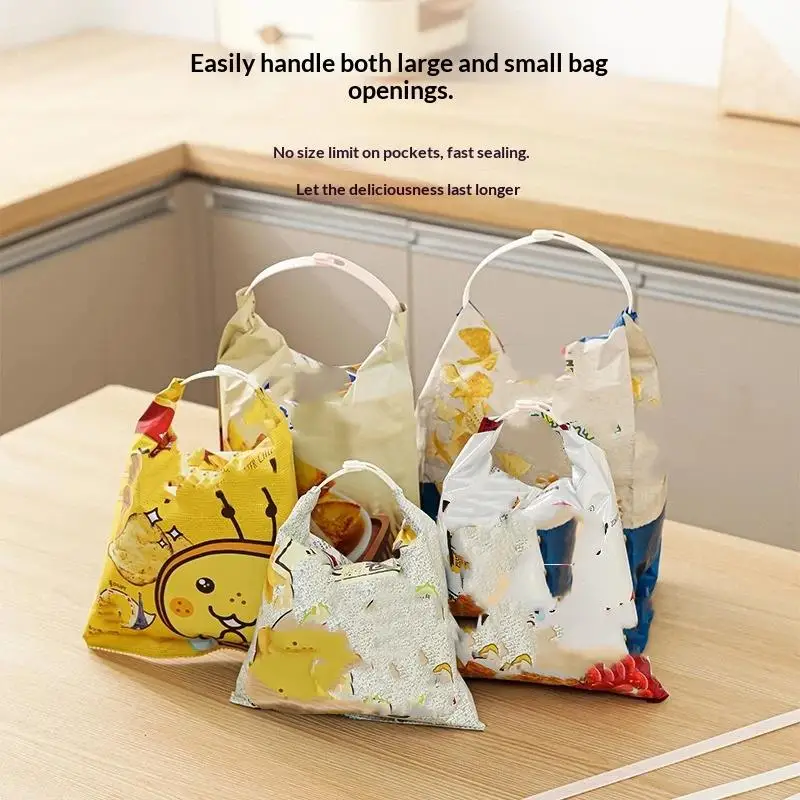 12Pcs Moisture Proof Sealing Strip Food Bag Sealing Clips Kitchen Organiser Clips