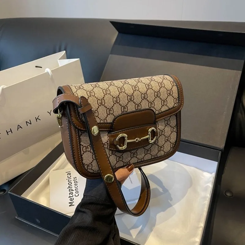 Classic Elegant Diaper Bag, Unique Trendy Letter Logo Leather Handbag, Ladies Large Capacity Commuter Backpack