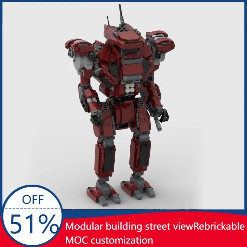 1180PCS Battletech Panther Mech MOC Model Custom Blocks DIY Assembly Educational Toy For Sci-Fi/Mech Fans Display Halloween Gift
