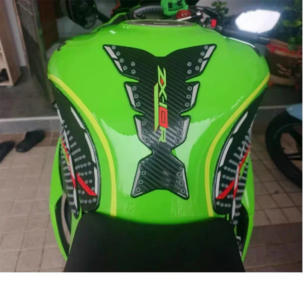 

ZX10R RR Motorcycle Accessories For KAWASAKI ZX10R ZX10RR zx10r zx10rr Side Fuel Tank Pad Sticker Anti Slip Grip Protector Decal