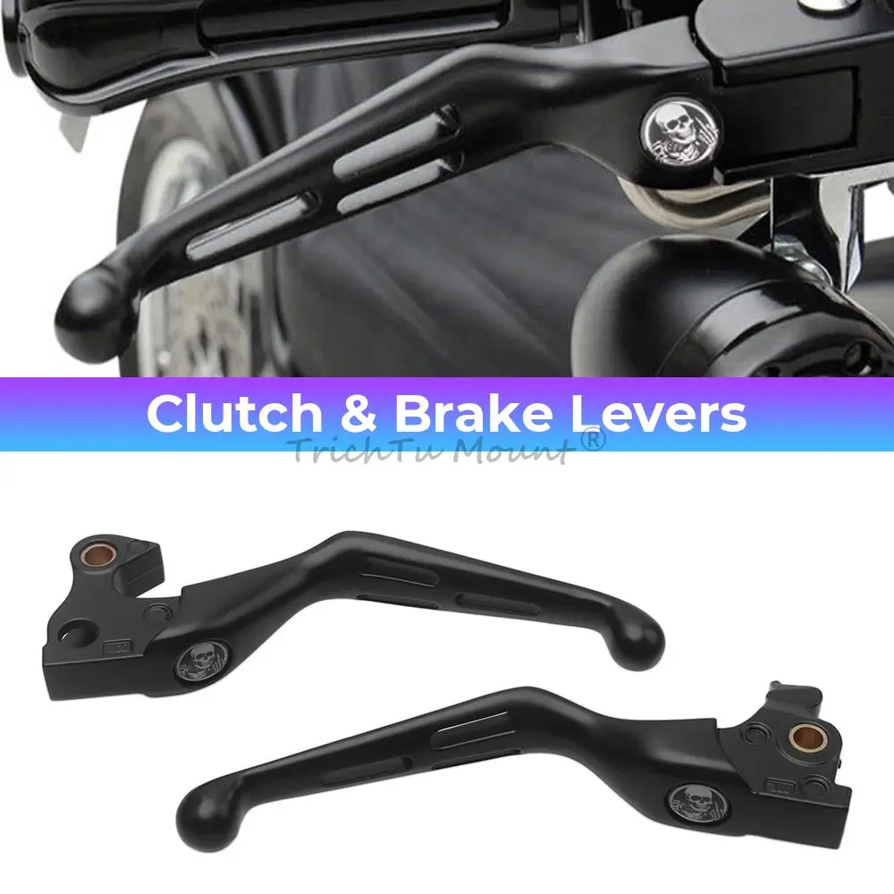 

For Harley Sportster Iron XL883N Forty-Eight XL1200X Custom SuperLow Roadster Motorcycle Handlebar Control Clutch Brake Levers