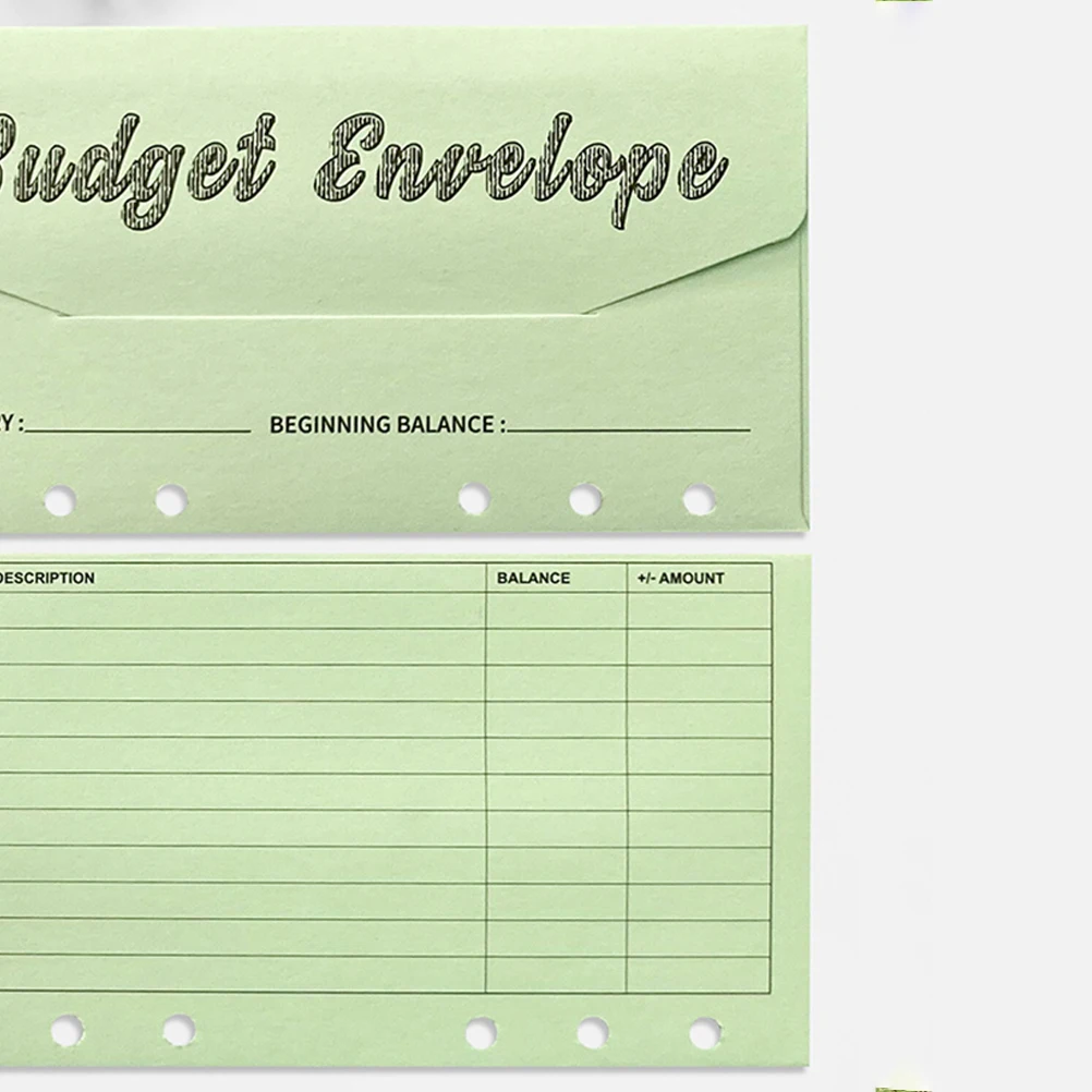 24 pezzi di carta solforica budget contanti per il monitoraggio delle spese pratiche buste per soldi a fogli mobili forniture per ufficio libro dei conti contanti