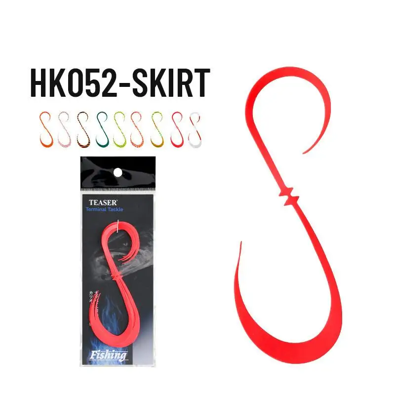 5Pcs Soft Silicone Nic Tie Spare Ribbon Tails for Jig Lures DIY Fishing Tackle for Lake Sea Fishing